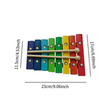 Maxbell 8 Note Xylophone Professional Wooden Xylophone Toy for Beginner Ages 3+ Gift