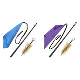 Maxbell 3Pcs Clarinet Flute Cleaner Cleaning Tool Accessory Multifunctional Portable Purple