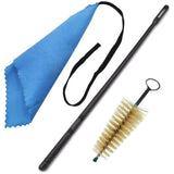 Maxbell 3Pcs Clarinet Flute Cleaner Cleaning Tool Accessory Multifunctional Portable Blue