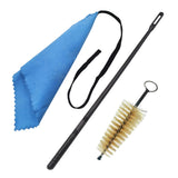 Maxbell 3Pcs Clarinet Flute Cleaner Cleaning Tool Accessory Multifunctional Portable Blue