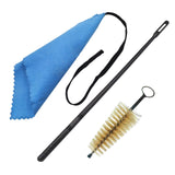 Maxbell 3Pcs Clarinet Flute Cleaner Cleaning Tool Accessory Multifunctional Portable Blue