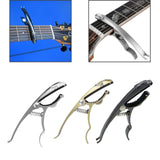 Maxbell Leopard Shaped Guitar Capo Portable High Performance Sturdy Guitar Accessory Gold