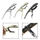 Maxbell Leopard Shaped Guitar Capo Portable High Performance Sturdy Guitar Accessory Gold