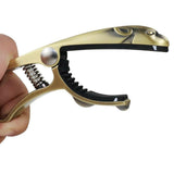 Maxbell Leopard Shaped Guitar Capo Portable High Performance Sturdy Guitar Accessory Gold