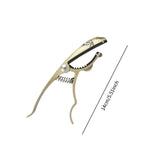 Maxbell Leopard Shaped Guitar Capo Portable High Performance Sturdy Guitar Accessory Gold