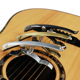 Maxbell Leopard Shaped Guitar Capo Portable High Performance Sturdy Guitar Accessory Silver