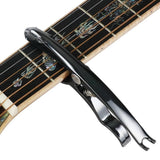Maxbell Leopard Shaped Guitar Capo Portable High Performance Sturdy Guitar Accessory Black