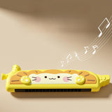 Maxbell Kids Harmonica Whistle Lovely Washable Mouth Organ for Classroom Party Stage yellow