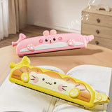 Maxbell Kids Harmonica Whistle Lovely Washable Mouth Organ for Classroom Party Stage yellow
