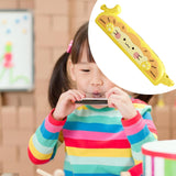 Maxbell Kids Harmonica Whistle Lovely Washable Mouth Organ for Classroom Party Stage yellow