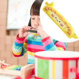 Maxbell Kids Harmonica Whistle Lovely Washable Mouth Organ for Classroom Party Stage yellow
