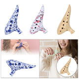 Maxbell 12 Hole Ocarina Practical Elegant Resin Accessory Crafts Instrument Gift for Yellow