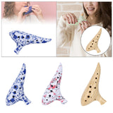 Maxbell 12 Hole Ocarina Practical Elegant Resin Accessory Crafts Instrument Gift for Yellow