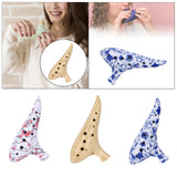 Maxbell 12 Hole Ocarina Practical Elegant Resin Accessory Crafts Instrument Gift for Yellow