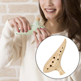 Maxbell 12 Hole Ocarina Practical Elegant Resin Accessory Crafts Instrument Gift for Yellow