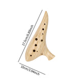 Maxbell 12 Hole Ocarina Practical Elegant Resin Accessory Crafts Instrument Gift for Yellow