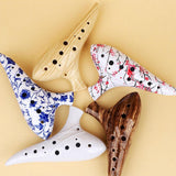 Maxbell 12 Hole Ocarina Practical Elegant Resin Accessory Crafts Instrument Gift for Yellow