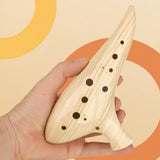 Maxbell 12 Hole Ocarina Practical Elegant Resin Accessory Crafts Instrument Gift for Yellow