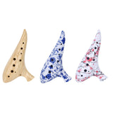 Maxbell 12 Hole Ocarina Practical Elegant Resin Accessory Crafts Instrument Gift for Yellow