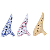 Maxbell 12 Hole Ocarina Practical Elegant Resin Accessory Crafts Instrument Gift for Yellow