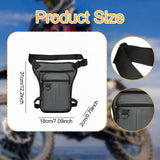Maxbell Thigh Drop Leg Bag Motorcycle Trendy Sport Pack for Outdoor Riding Traveling Gray