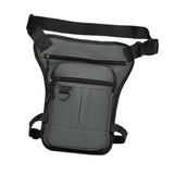 Maxbell Thigh Drop Leg Bag Motorcycle Trendy Sport Pack for Outdoor Riding Traveling Gray