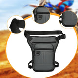 Maxbell Thigh Drop Leg Bag Motorcycle Trendy Sport Pack for Outdoor Riding Traveling Gray