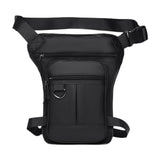 Maxbell Thigh Drop Leg Bag Motorcycle Trendy Sport Pack for Outdoor Riding Traveling Black