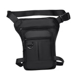 Maxbell Thigh Drop Leg Bag Motorcycle Trendy Sport Pack for Outdoor Riding Traveling Black