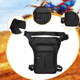 Maxbell Thigh Drop Leg Bag Motorcycle Trendy Sport Pack for Outdoor Riding Traveling Black
