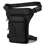 Maxbell Thigh Drop Leg Bag Motorcycle Trendy Sport Pack for Outdoor Riding Traveling Black