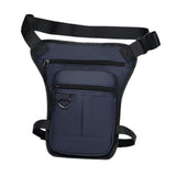 Maxbell Thigh Drop Leg Bag Motorcycle Trendy Sport Pack for Outdoor Riding Traveling Blue