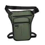 Maxbell Thigh Drop Leg Bag Motorcycle Trendy Sport Pack for Outdoor Riding Traveling Green