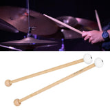 Maxbell 2 Pieces Drum Mallet Felt Head Percussion Mallet for Drums Stage Performance