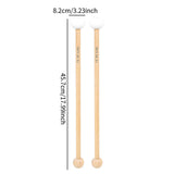 Maxbell 2 Pieces Drum Mallet Felt Head Percussion Mallet for Drums Stage Performance