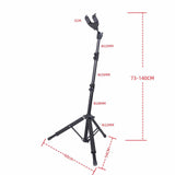 Maxbell Folding Guitar Stand Guitar Stand Holder for Banjo Mandolin Ukulele