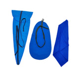 Maxbell 4 Pieces Sax Inner Wipe Cloth Blue for Outdoor Woodwind Instrument Daily Use