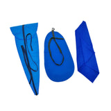 Maxbell 4 Pieces Sax Inner Wipe Cloth Blue for Outdoor Woodwind Instrument Daily Use