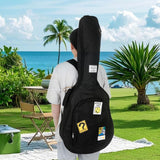 Maxbell 41" Electric Guitar Bag Waterproof Large Front Pocket Thick Padding Backpack