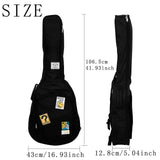 Maxbell 41" Electric Guitar Bag Waterproof Large Front Pocket Thick Padding Backpack