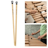 Maxbell 2Pcs Percussion Drumstick Mallet Percussion Mallets for Marimba Glockenspiel