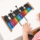 Maxbell 27 Note Xylophone Wooden Full Size Glockenspiel for Travel Parties Classroom