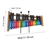Maxbell 27 Note Xylophone Wooden Full Size Glockenspiel for Travel Parties Classroom
