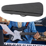 Electric Bass Bag Travel Stowable Shoulder Straps 30mm Padding Carrying Case Gray