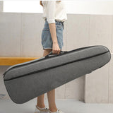 Electric Bass Bag Travel Stowable Shoulder Straps 30mm Padding Carrying Case Gray