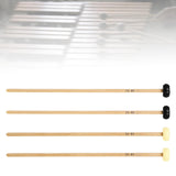 Maxbell 2 Pieces Glockenspiel Mallet Xylophone Mallet for Players Percussion Marimba black