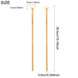 Maxbell 2 Pieces Glockenspiel Mallet Xylophone Mallet for Players Percussion Marimba yellow
