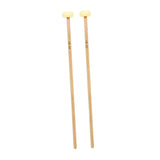 Maxbell 2 Pieces Glockenspiel Mallet Xylophone Mallet for Players Percussion Marimba yellow