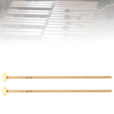 Maxbell 2 Pieces Glockenspiel Mallet Xylophone Mallet for Players Percussion Marimba yellow