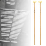 Maxbell 2 Pieces Glockenspiel Mallet Xylophone Mallet for Players Percussion Marimba yellow